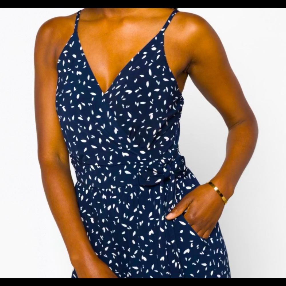 NWT Navy Jumpsuit